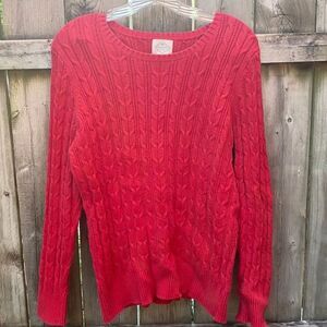 St. John’s Bay red sweater sz. XL